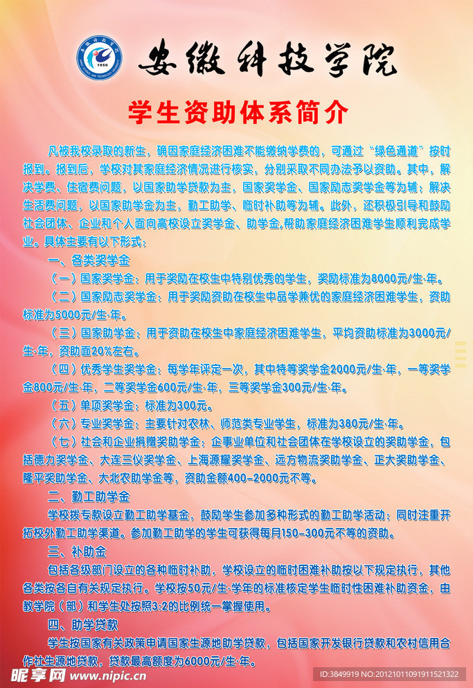 安科学生资助体系简介