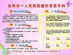 医院整形美容外科展板