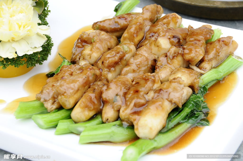 菜远炒让鸡肶菇