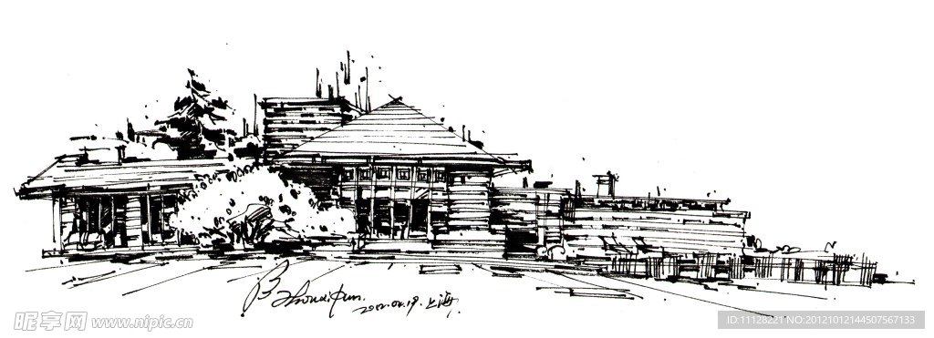 建筑手绘