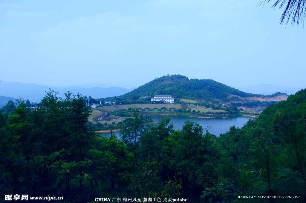 麓湖山 鹿湖风景 梅州