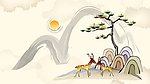 中国风墨染艺术设计壁纸
