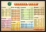 吾优饮品价目单