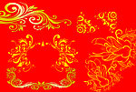 金色花纹
