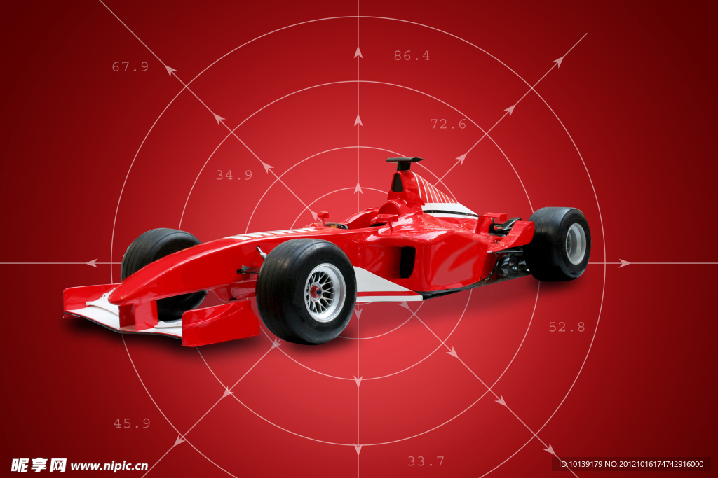 红色F1赛车