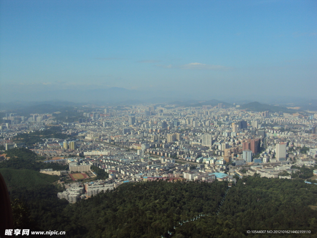 郴州中心城区鸟瞰图