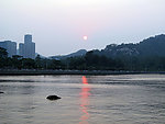 黄昏日落海景
