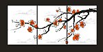 梅花无框画