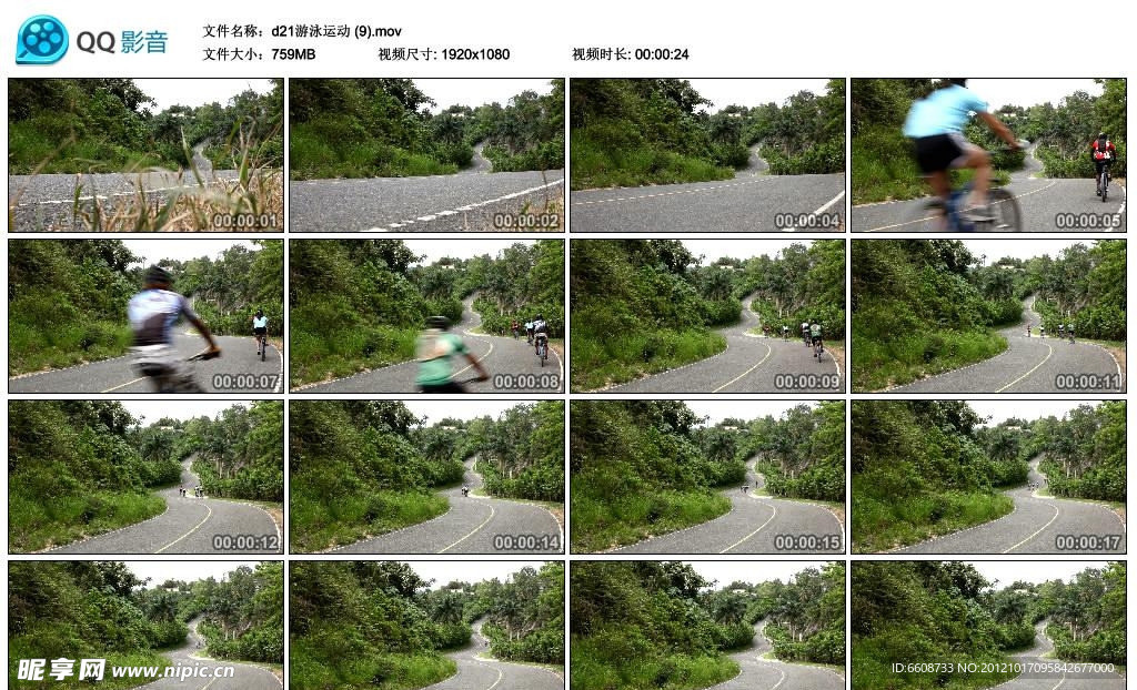 山地自行车高清实拍视频素材