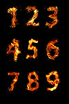 火焰数字