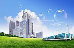 绿色城市海报