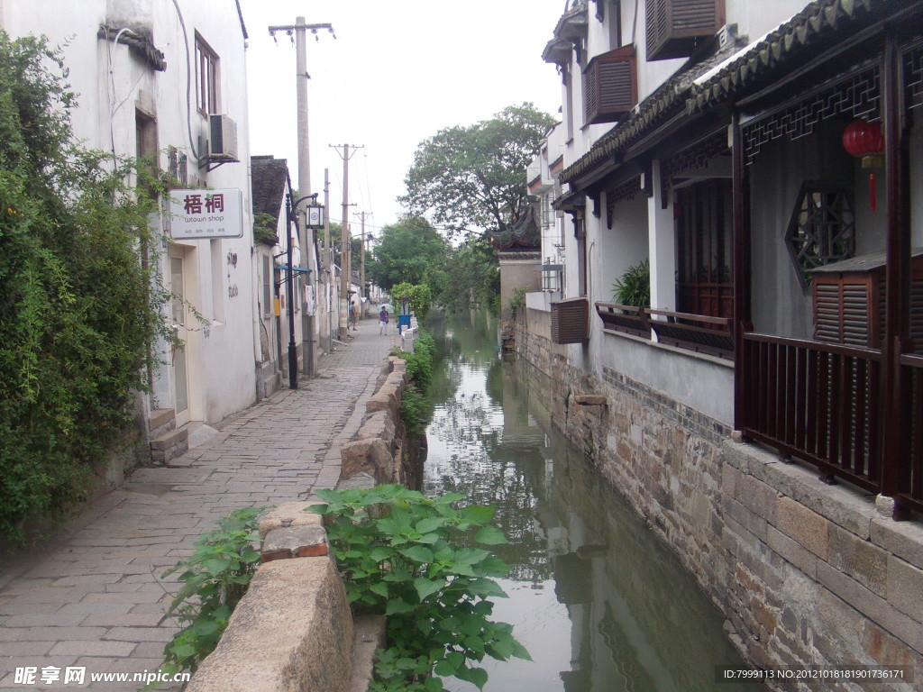 苏州平江路徽派建筑