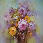 静物花朵油画