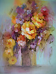 静物花朵油画