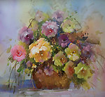 静物花朵油画