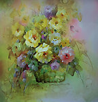 静物花朵油画