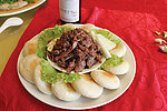 烧饼狗肉