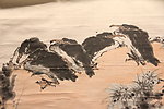 潘天寿 鱼鹰 局部