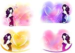 花纹美女移门