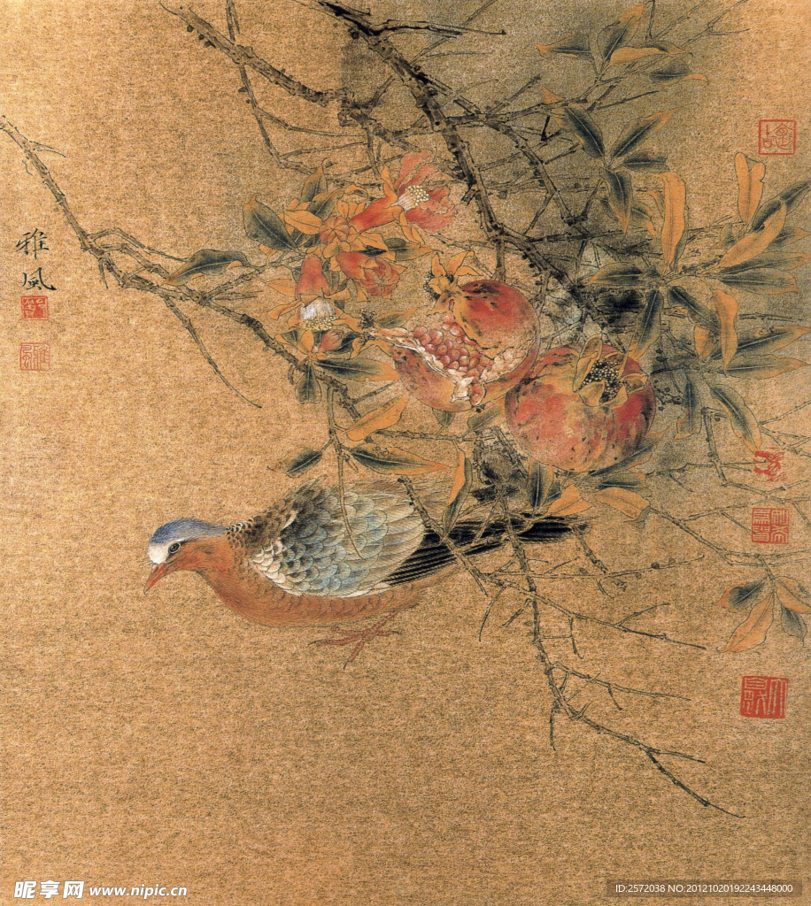 榴实图