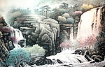 山瀑图