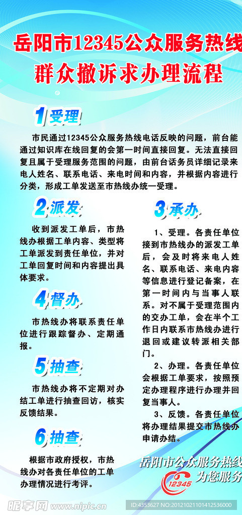 12345公众服务热线群众诉求办理流程