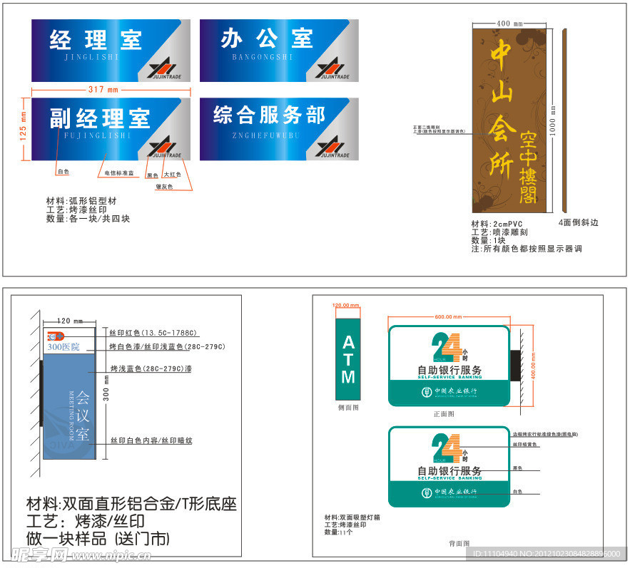 科室牌灯箱设计