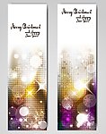 梦幻光芒圣诞节banner 卡片