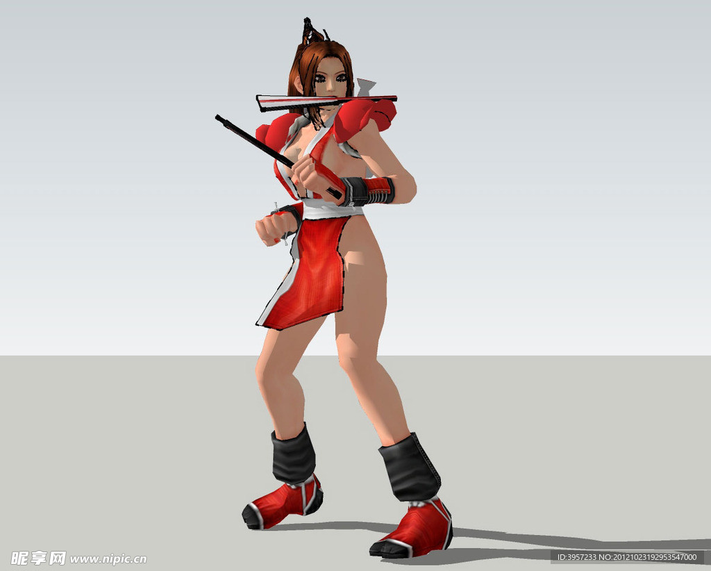 游戏美女3d模型