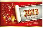 2013喜庆圣诞新年背景