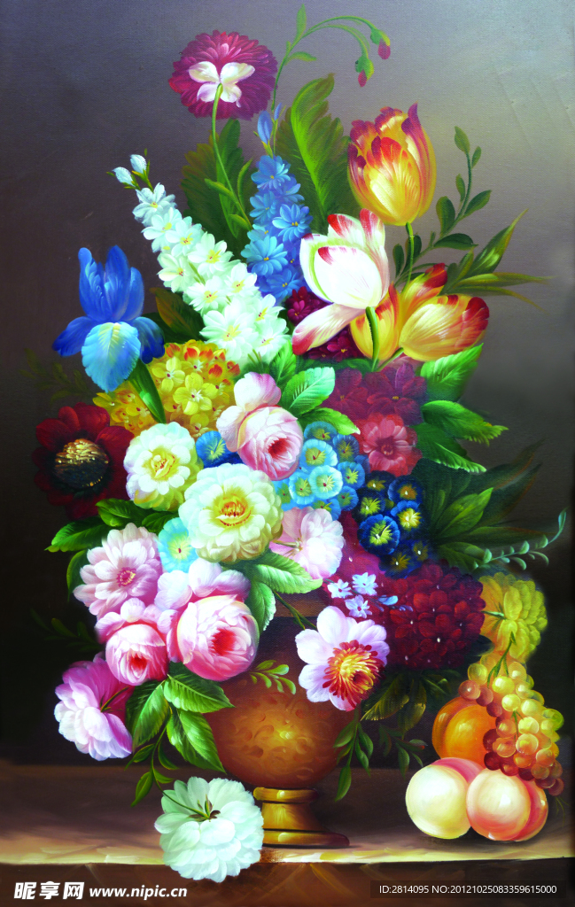 油画 花