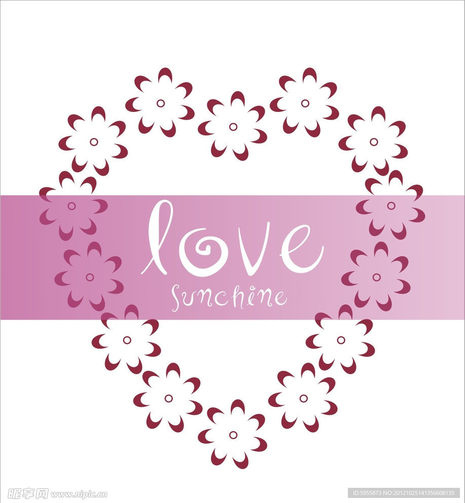 LOVE 花纹