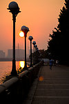 夕阳的珠江