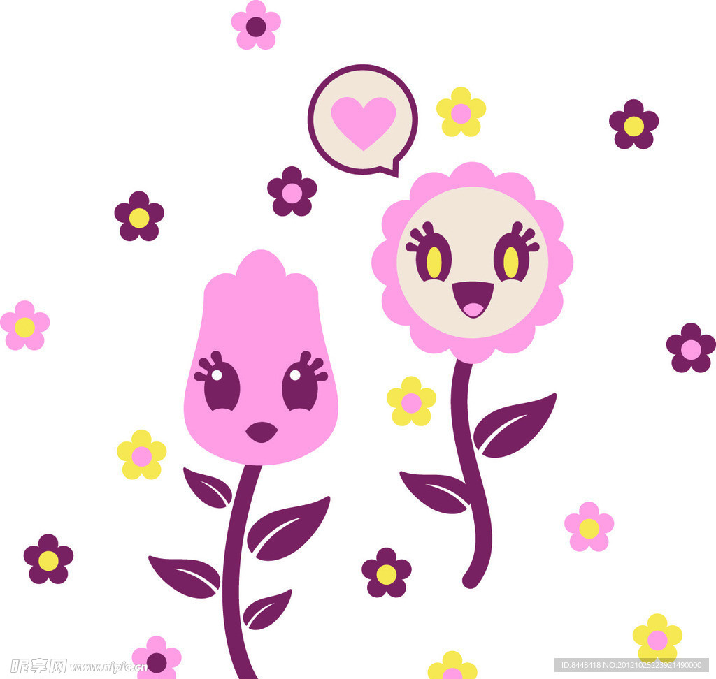 卡通花纹