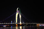 珠江夜景猎德桥