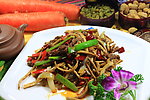 茶树菇炒牛柳