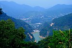 山水风景 山上水库