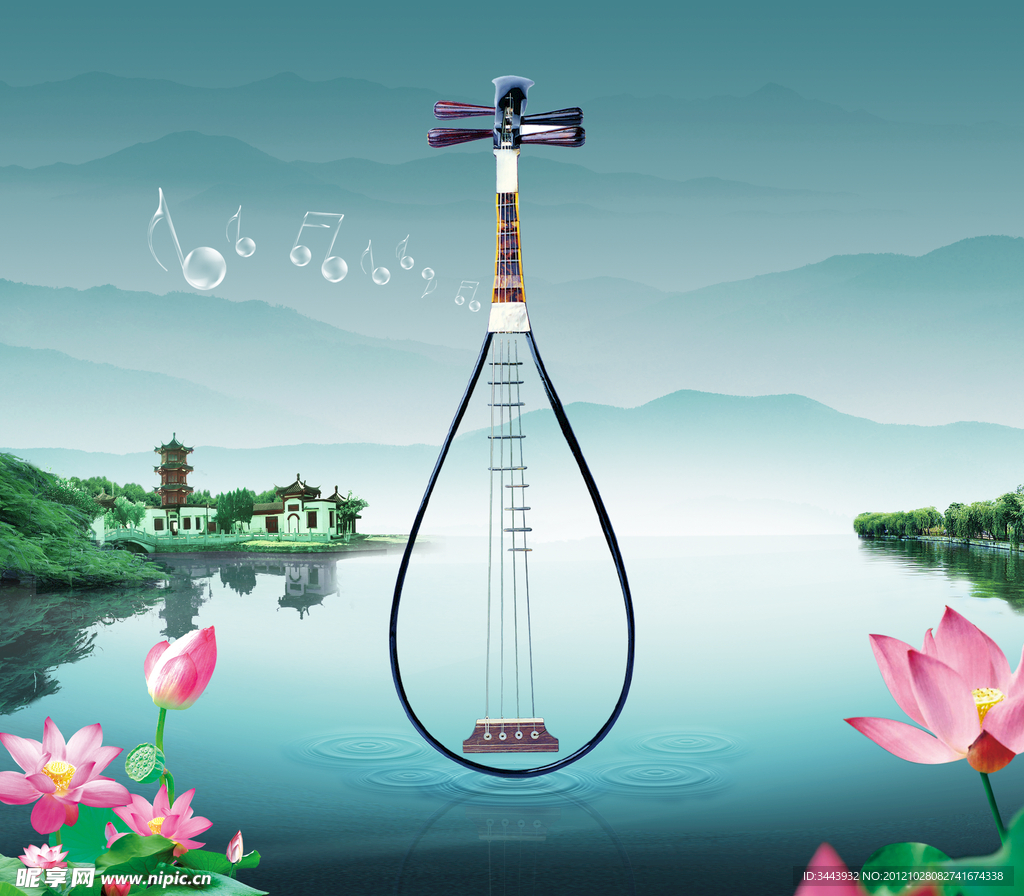 中国风山水地产广告