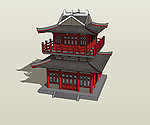 唐代阁楼3D模型