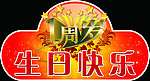 生日异型牌