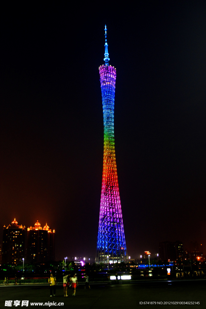 夜景广州塔