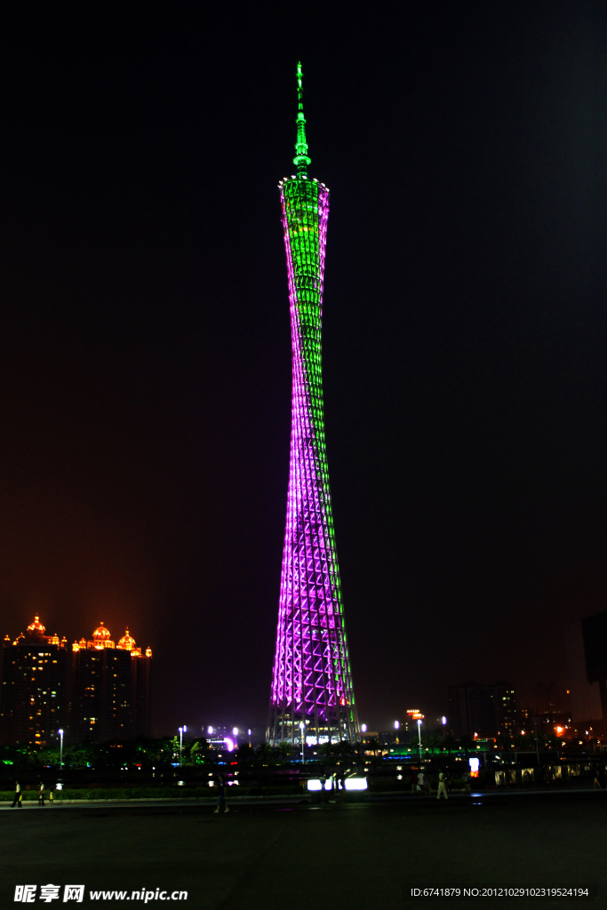 夜景广州塔