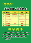 服务项目收费