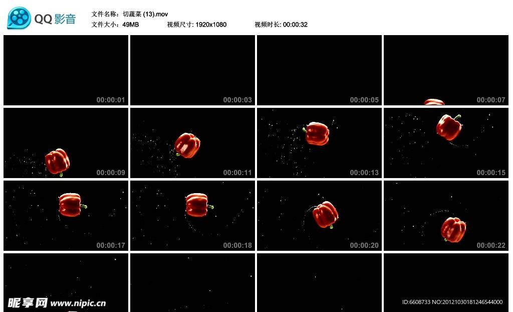 动感辣椒高清实拍视频素材