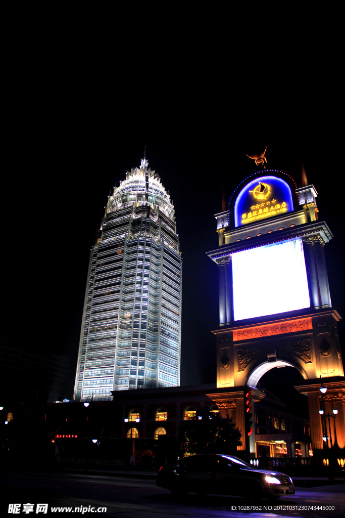 华盛江泉五星级酒店 夜景