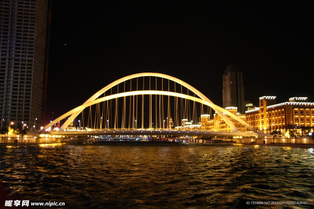 天津海河夜景