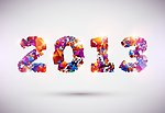 2013字体七彩创意设计