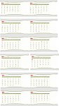 2013年日历 日期