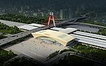 成都火车南站鸟瞰图