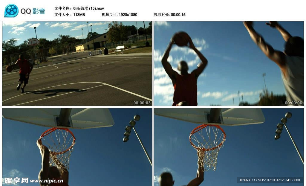 黑人打篮球对抗高清实拍视频素材